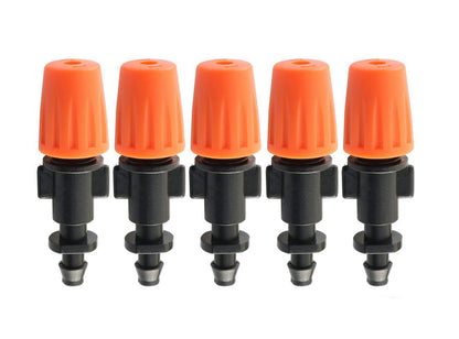 Plastic Drip Irrigation Misting Nozzles Adjustable Garden Dripper Spray Emitters Sprinkler Atomizing Micro Mist Head Atomizer Fogger For Watering System Sprayers