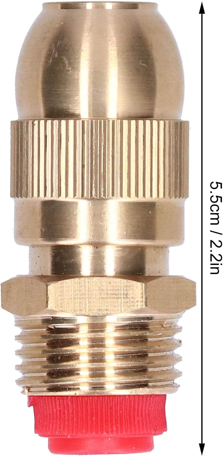Adjustable Brass Sprayer Mist Sprinkler Nozzle Drip Irrigation Jet Spray Misting Head 1/2" Male Thread for Watering Garden Lawn Atomizing Fogger System