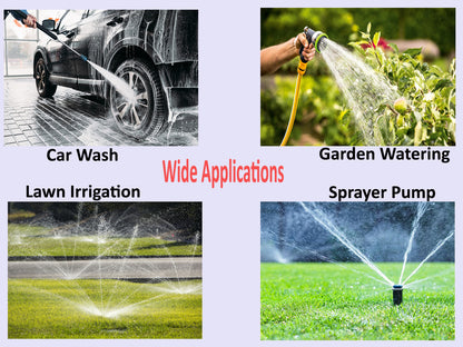 High Pressure Diaphragm Pumps 135PSI 12V DC Electric Battery Operated Sprayer Water Pump Motor for Agriculture Farm Fogger Misting Spray Car Bike Washing Sanitizing Gardening Irrigation