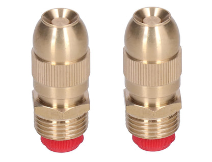 Adjustable Brass Sprayer Mist Sprinkler Nozzle Drip Irrigation Jet Spray Misting Head 1/2" Male Thread for Watering Garden Lawn Atomizing Fogger System